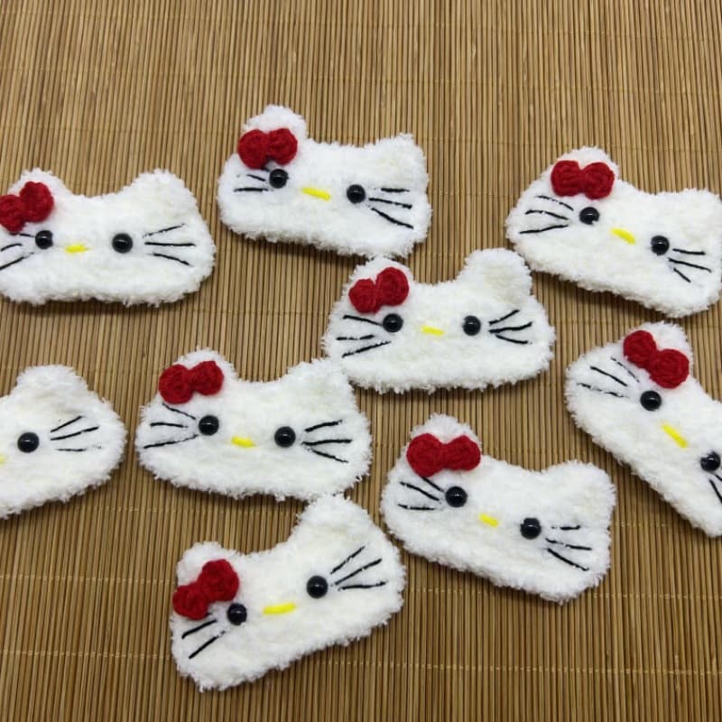 Handwoven Yarn Cartoon Hair Clip Base Doll Accessories Semi-finished Products