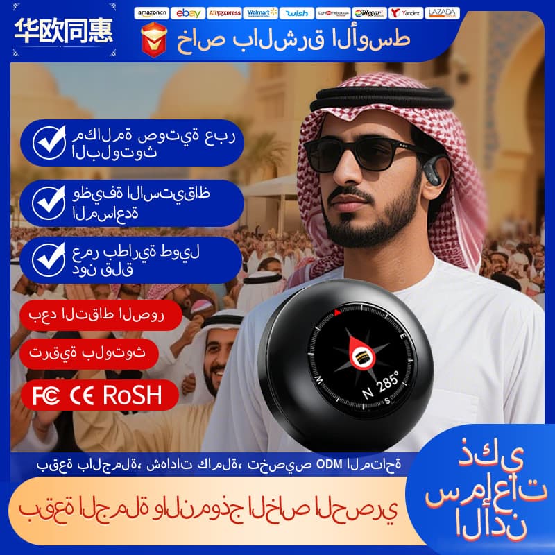 Middle East Hot Selling O2 Bluetooth Wireless Earhook Smart Real-Time Translation Original Private Mold Customizable Smart Earphones