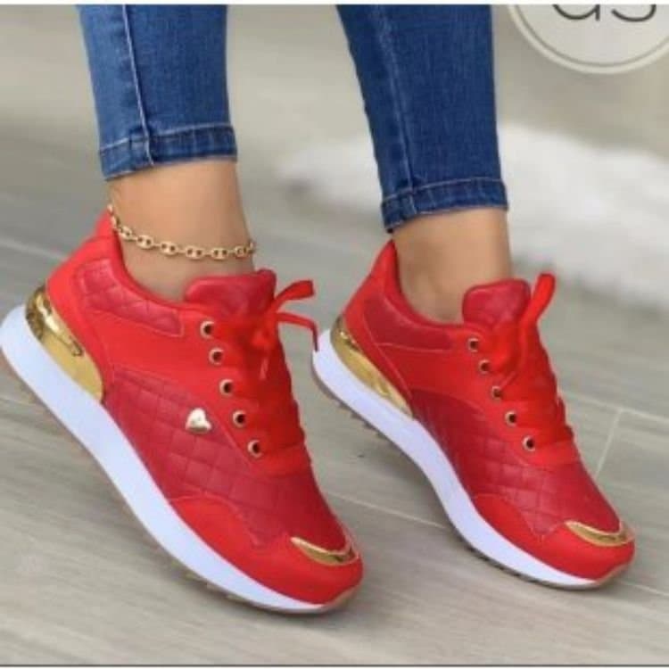 Women's Sport Shoes Autumn/Winter New Style European/American Slip-on Shoes Love Heart Front Tie Agape