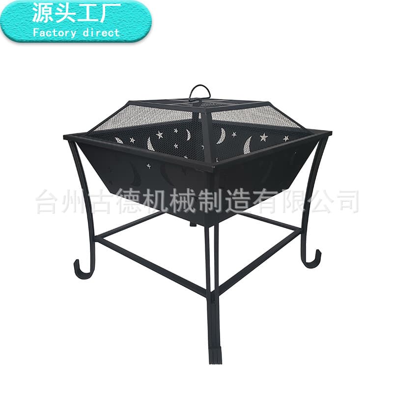 Outdoor camping homestay bonfire basin, round courtyard barbecue fire basin, new multi-functional heating basin for farmhouses