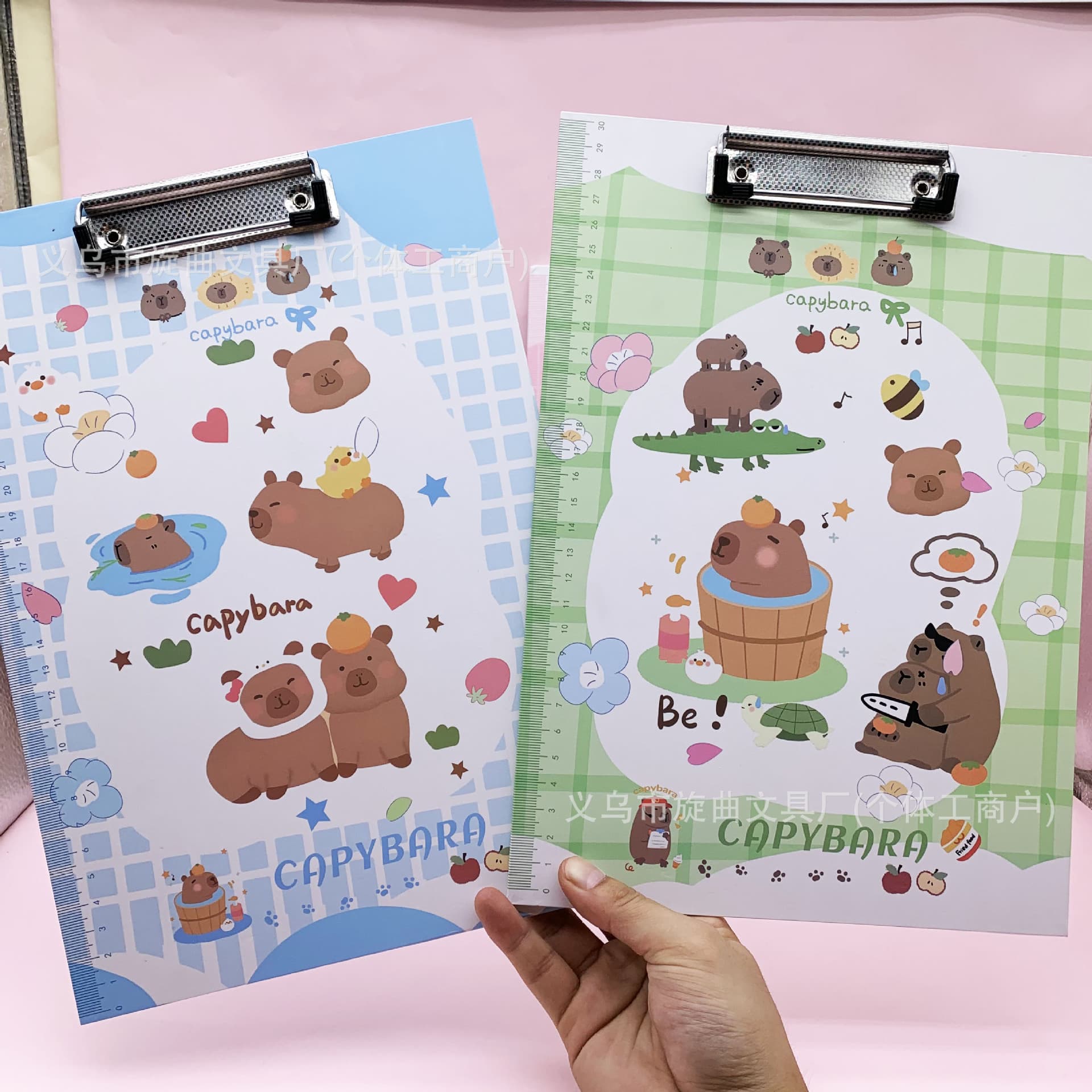 Cartoon cute Capybara Capybara A4 board clip super cute capybara student special acrylic pad board clip
