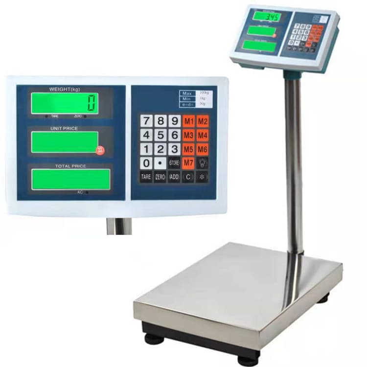 Electronic platform scale 100kg/300kg/kg, weighing and pricing electronic platform scale
