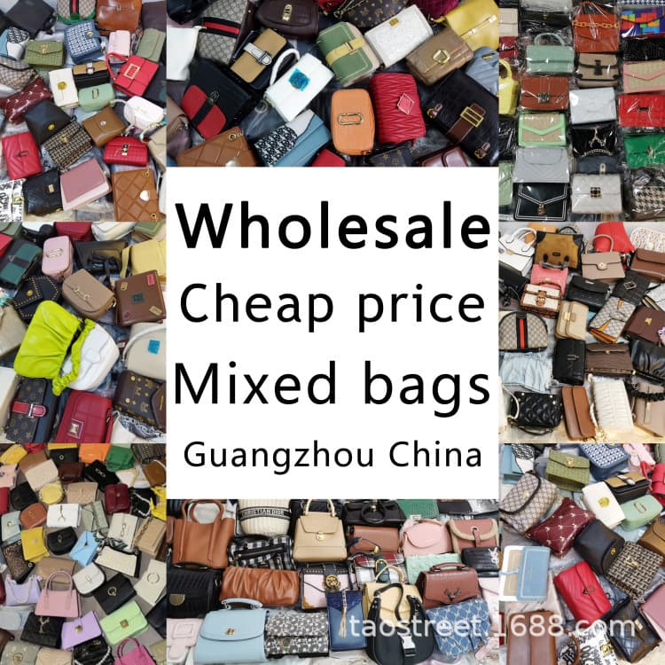 cheap price mixed design stock bags wholesale women handbags