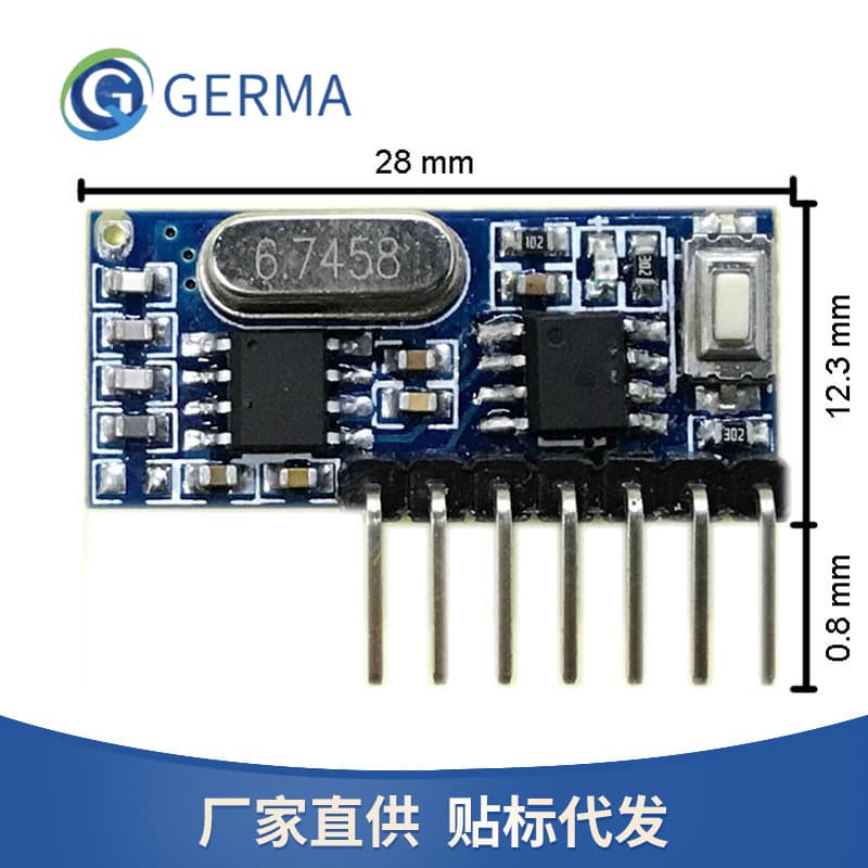 RX480-E 433MHz Superheterodyne Wireless Decoding Receiver Module High Level 4CH Output 1527 22 62