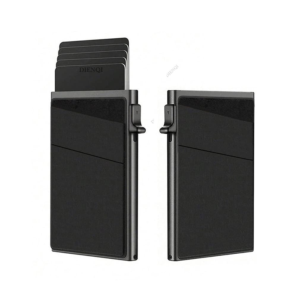 Cross-border men's card holder, automatic pop-up business card box, anti-theft anti-degaussing RFID card holder, ultra-thin metal card holder