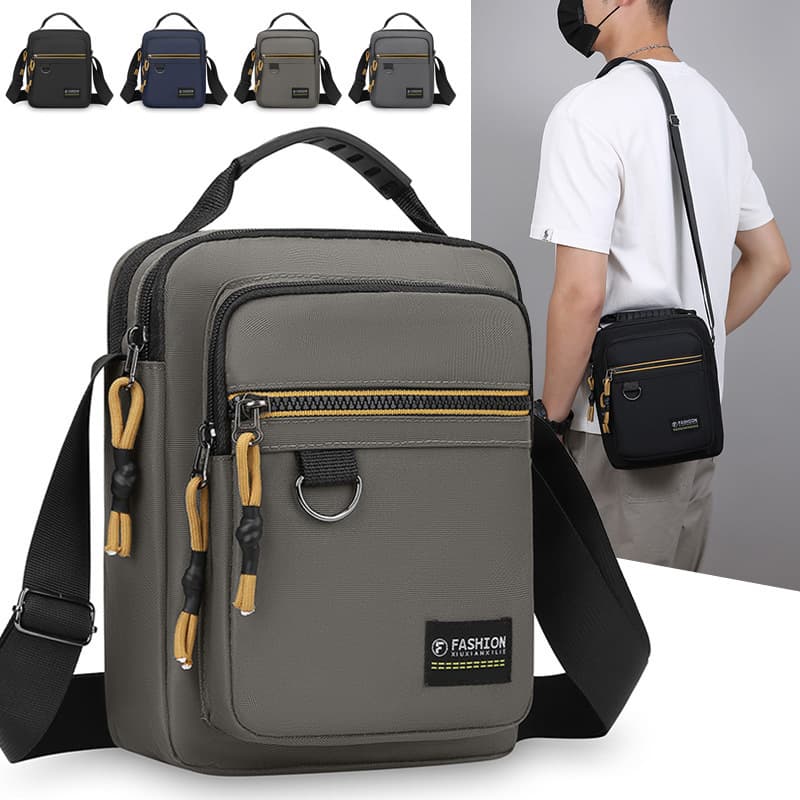 Business men's bag 2026 new cross-border shoulder bag men's bag shoulder crossbody bag storage bag wear-resistant