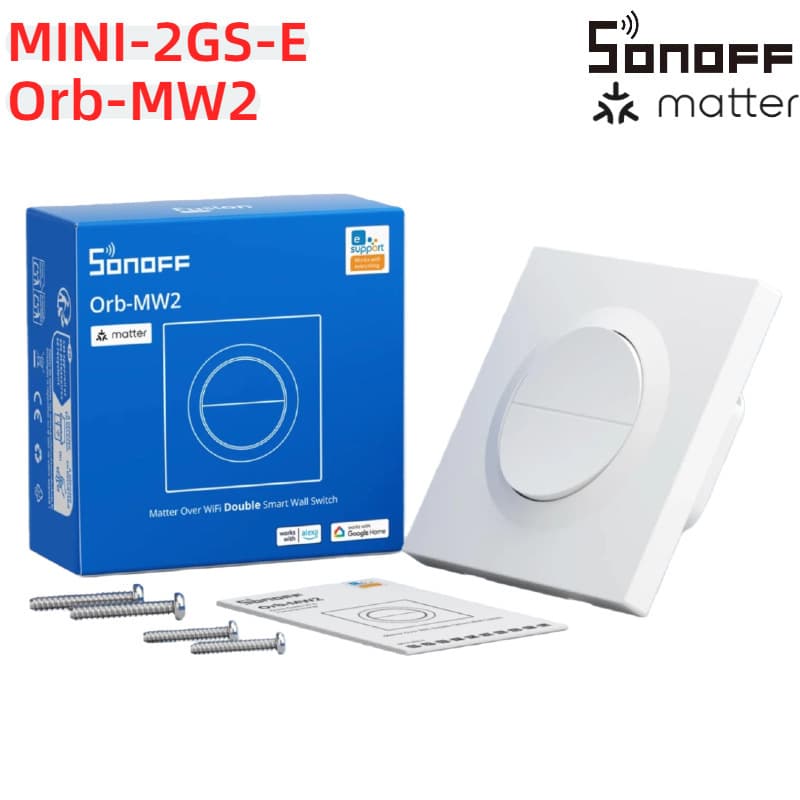 Orb-MW2 MINI-2GS-E SONOFF dual-way Matter smart wall switch ESP32-C3FH4X