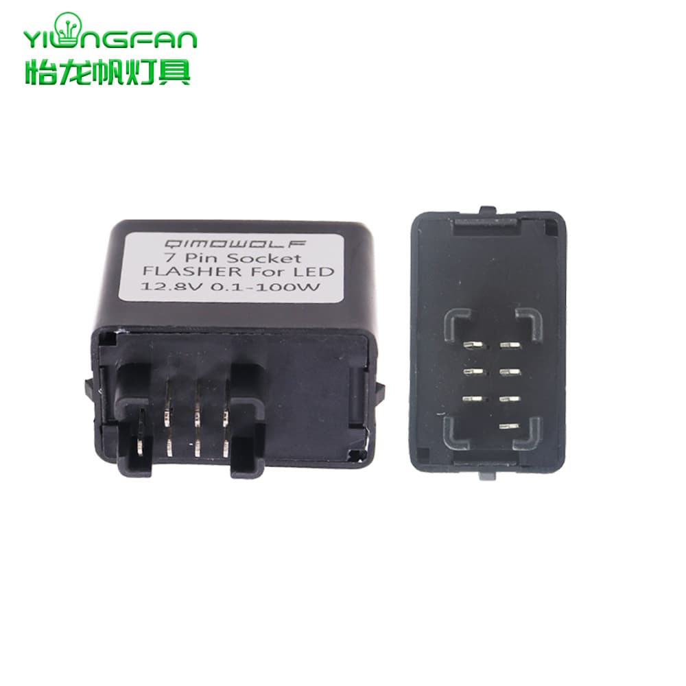 Wholesale compatible 7-pin LED turn signal flasher relays for Suzuki GSXR 650 and 750 models.