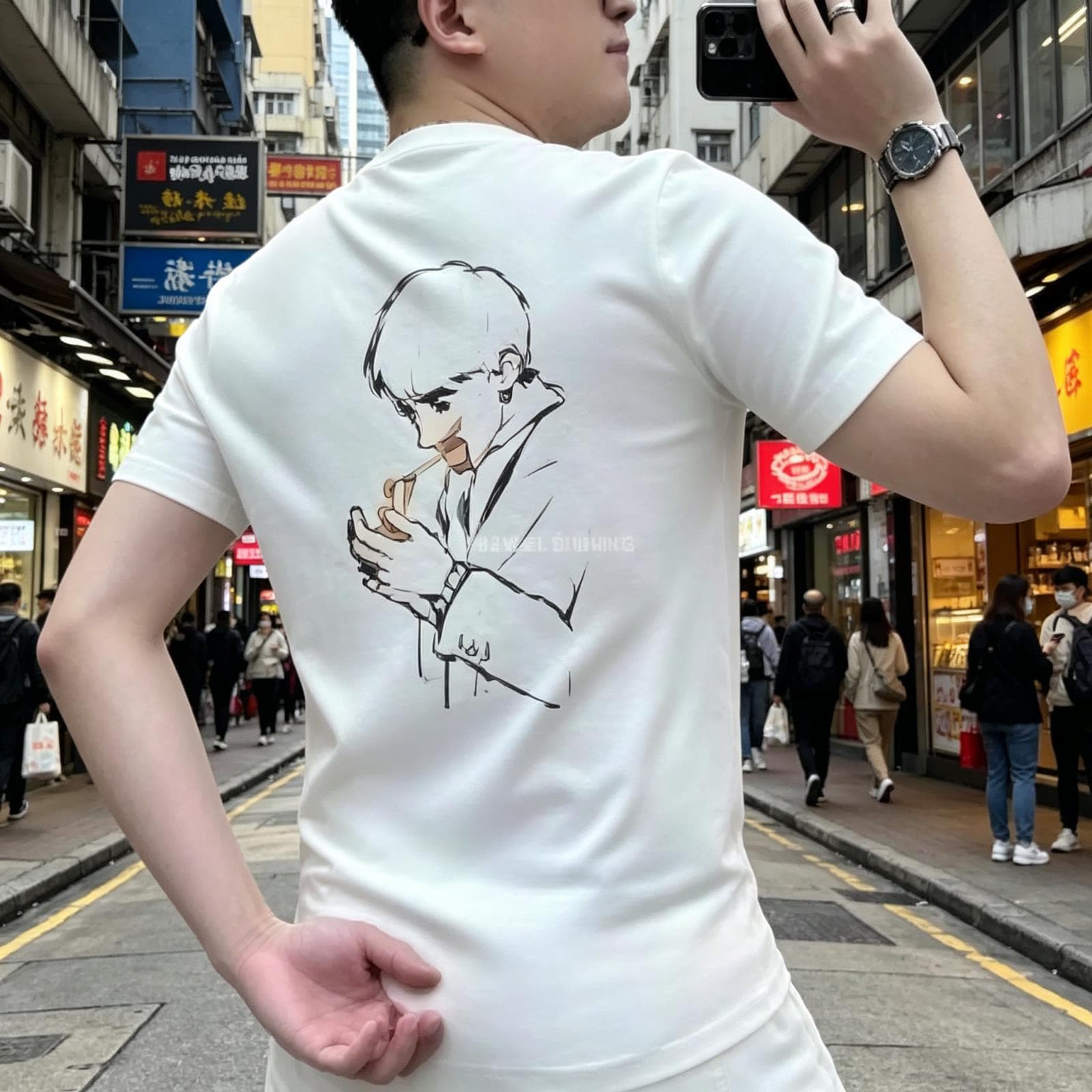 New Men's Casual Wear 2026 Summer Hot Style Short Sleeve T-Shirt, Fashion Round Neck Designer Men's Clothing High-End Sense Trend