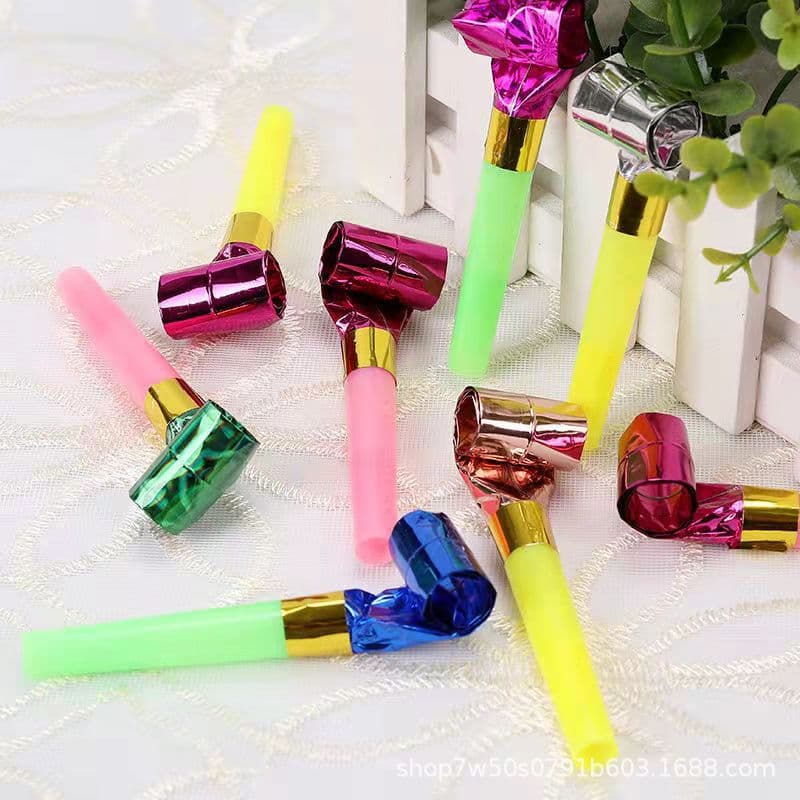 Blow-out Whistle Balloons Wholesale, Blow Tongue Rollers for Children's Toys, Long Nose Birthday Party Gifts