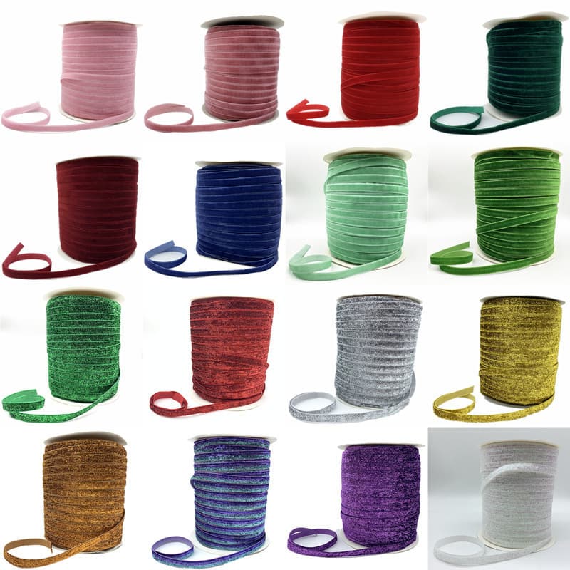 6/10/15/20/25/38mm Velvet Ribbon Handmade Wedding Party Cross-border
