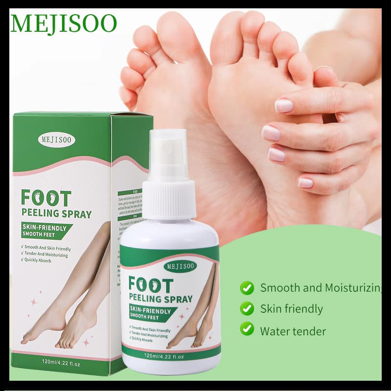 Cross-border Trade Aloe Foot Exfoliating Spray, Cleansing and Deodorizing Spray, In-Stock Foot Peeling Spray