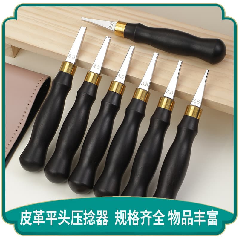 Rosewood Leather Edge Creaser Leather Craft Marking Edge Decorative Line Tool Stainless Steel Blade Shallow Groove Creaser