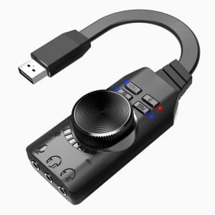 New USB 7.1 Sound Card Game PUBG Audio Channel Computer Sound Effect USB External Laptop Phone Sound Card Virtual