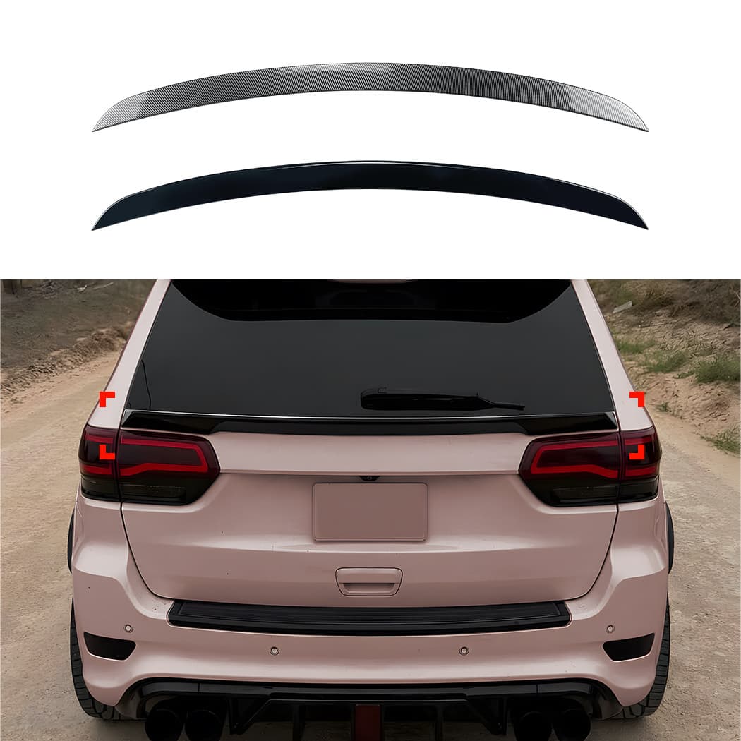 Compatible with Jeep Cherokee SRT Grand Cherokee 2012-2021 Center Wing Rear Spoiler Lip Modification