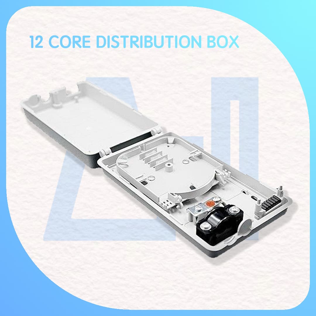Fiber Optic Terminal Box, Direct Tail Fiber Box, Mini 12-Core, Optical Cable Terminal Box 12-Core Splice Box Fusion Splicing Box