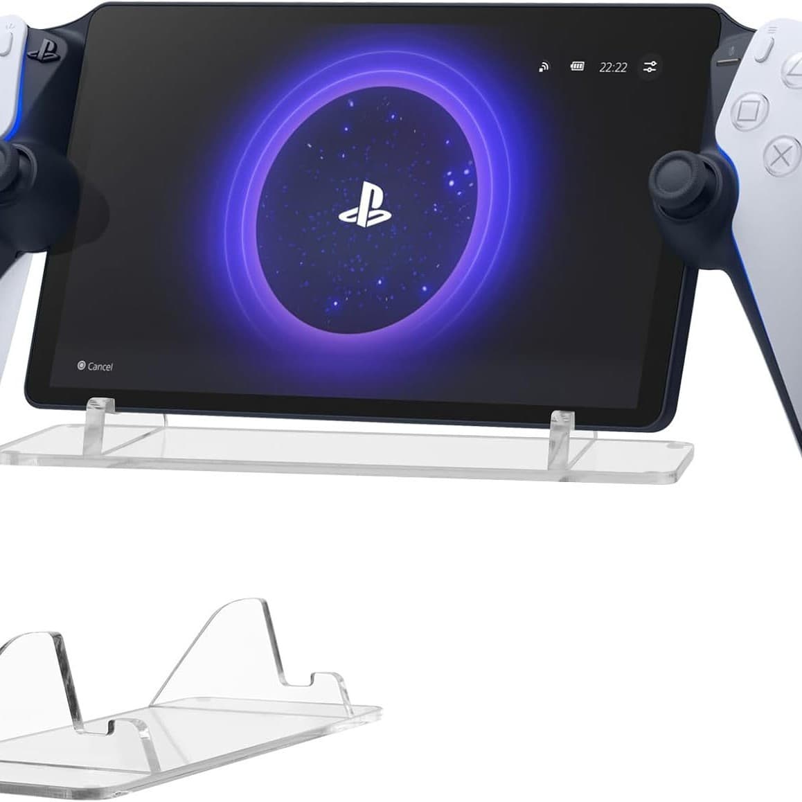 Clear Acrylic Desktop Display Stand for Sony PlayStation Portal Remote Player