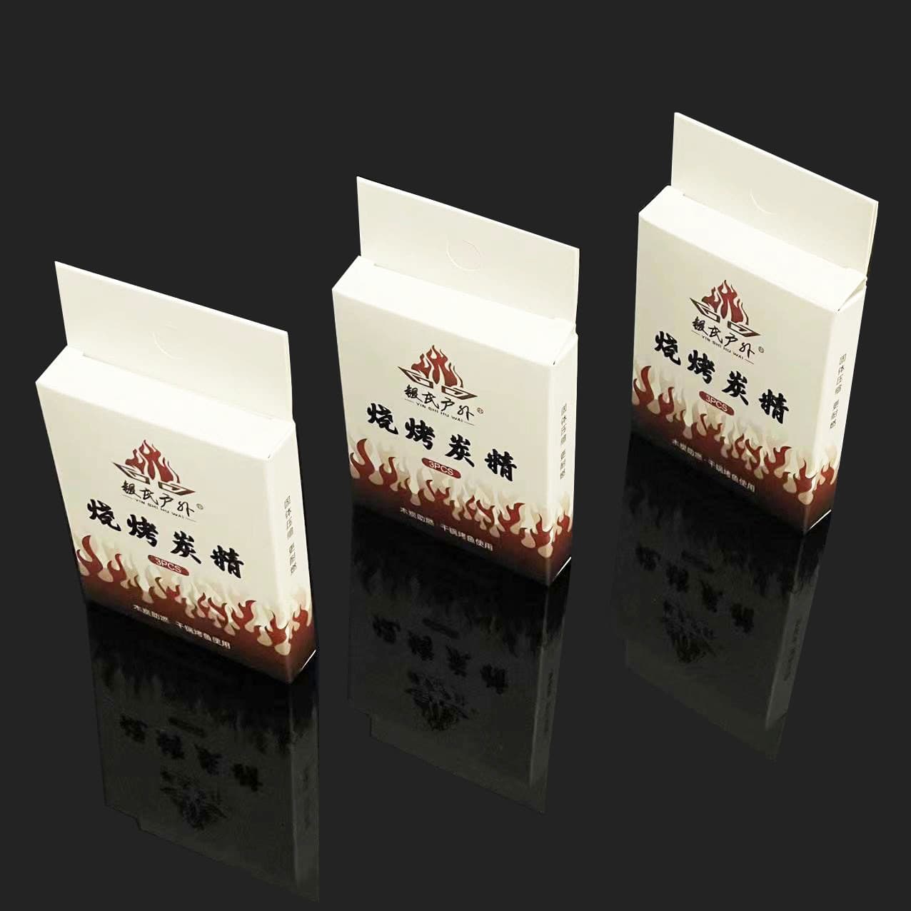 Charcoal ignition blocks for barbecue, solid lighting aids, easy to ignite, non-volatile, supermarket-packaged small hot pot charcoal starters