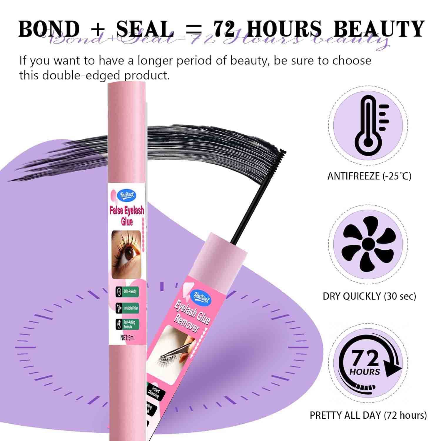 Super Strong Styling Eyelash Glue, Waterproof and Long-Lasting Eyelash Extensions, Quick-Drying Eyelash Extension Glue, Professional Eyelash Glue for Export