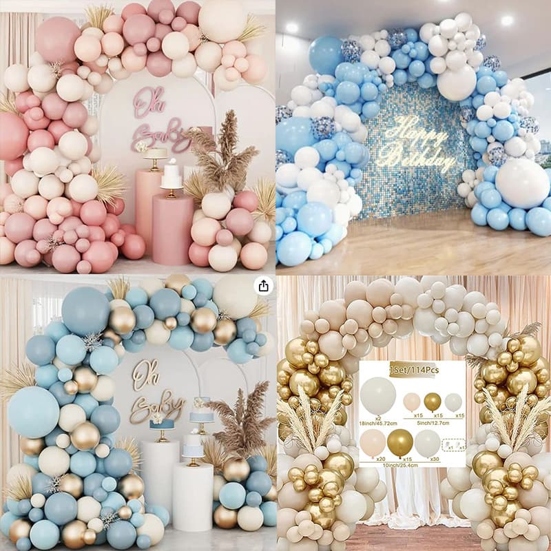 Cross-border Birthday Balloon Set Party Atmosphere Decoration Balloon Kit Amazon Hot Selling Balloon Set