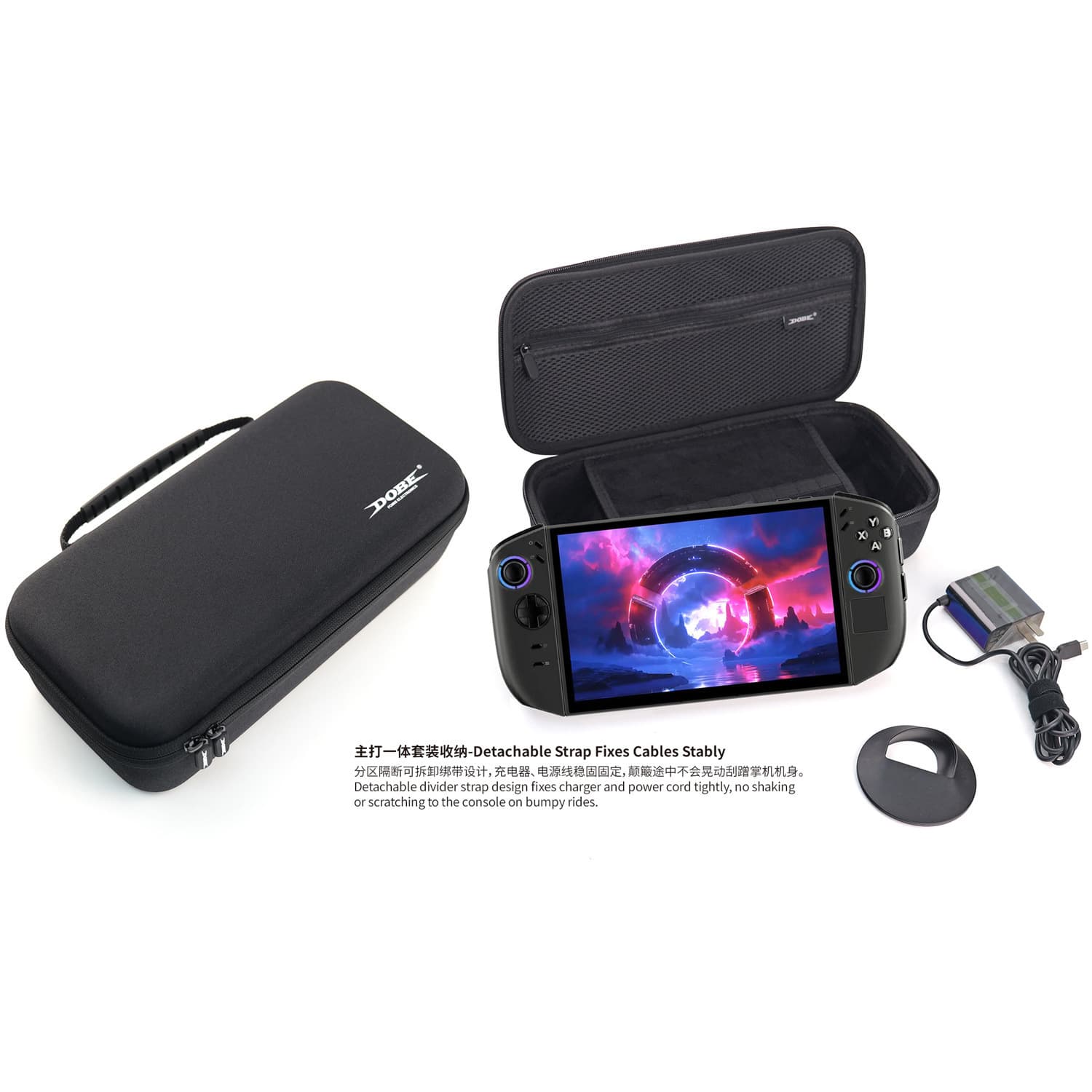 Legion go2 handheld zipper EVA storage bag anti-fall portable storage hard bag with laminated handbag