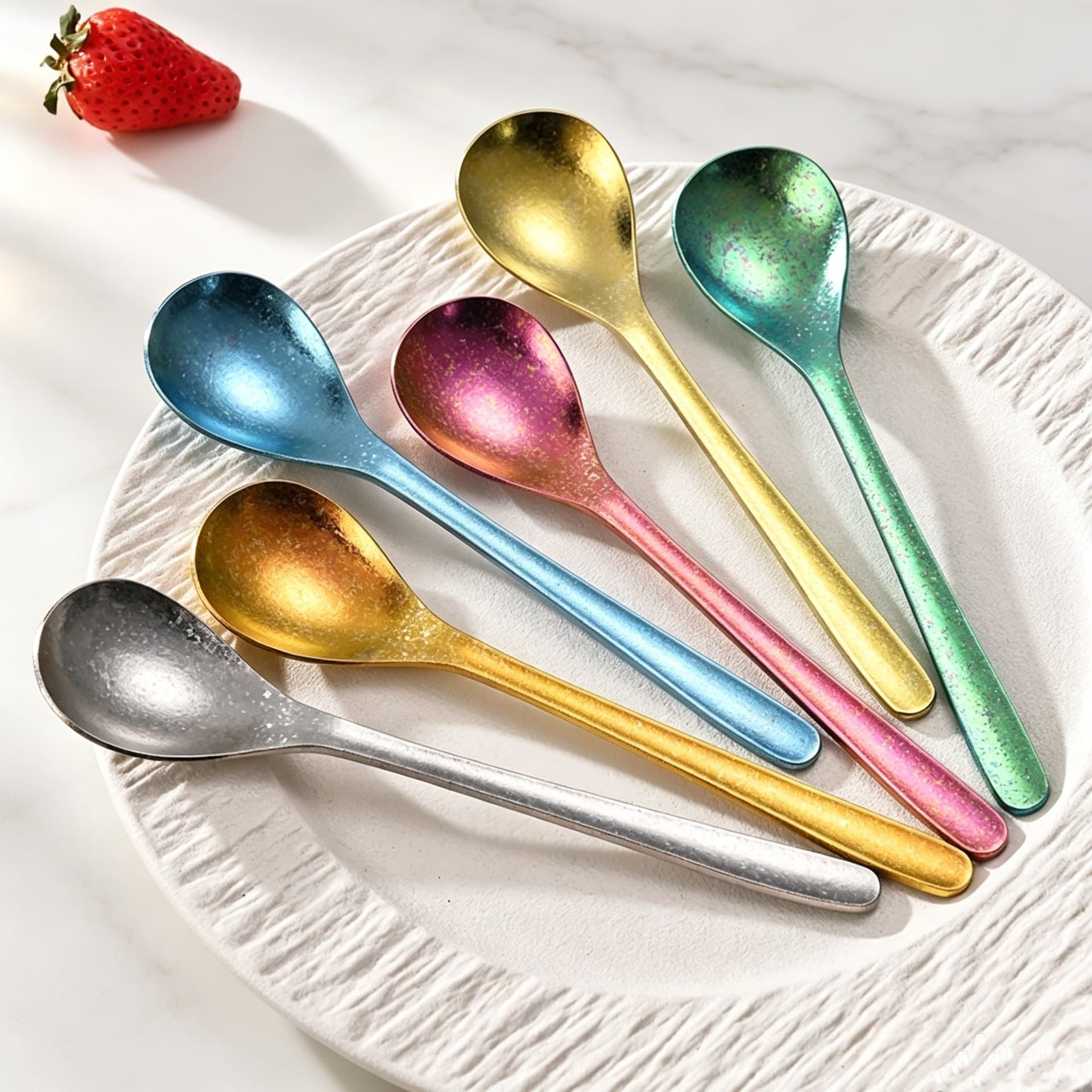 Pure titanium spoon crystallized titanium spoon household spoon long handle dessert spoon children's eating spoon spoon spoon wholesale