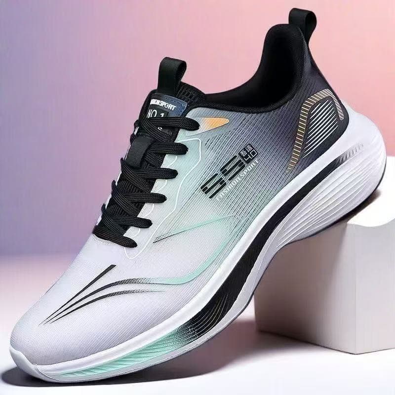 New Men's Sports Shoes Breathable Mesh Wear-Resistant Casual Shoes Youth Running Sneakers Cross-Border Wholesale