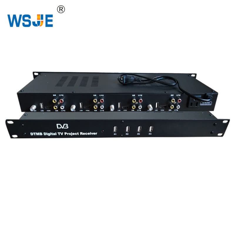 4-Channel DTMB HD Terrestrial Digital Receiver TV Set-Top Box RF to HDMI or AV Output