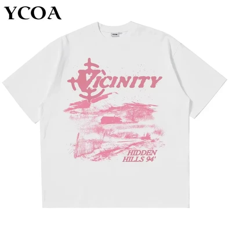 【Cross-border EU Size】Pure Cotton Men's Y2K Clothing Hip-Hop Rock Band