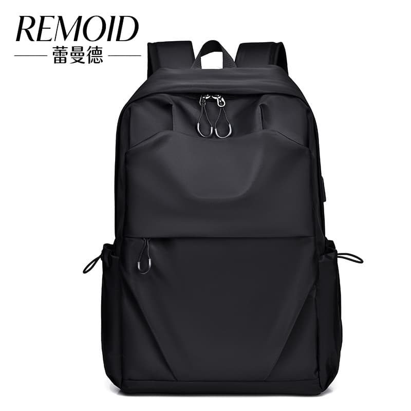Multi-Compartment Backpack, Solid Color Lightweight Oxford Cloth, Student Bookbag with Insert Pockets, Lightweight Travel Backpack