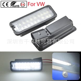 LED License Plate Light with Built-in Decoder for Volkswagen Golf 4 5 6 7 Passat Rear License Plate Lamp