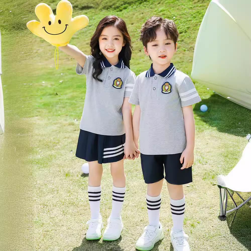 Kindergarten Uniform Summer Chinese Style Children's Day Performance Graduation Outfit Elementary Class Summer Attire