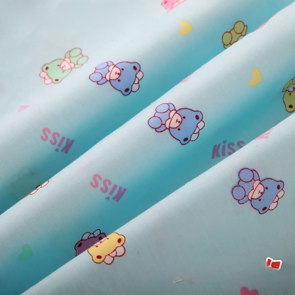 Cute small pillowcases for men and women, pure cotton children's pillowcases, cartoon baby cotton kindergarten student zipper pillowcases