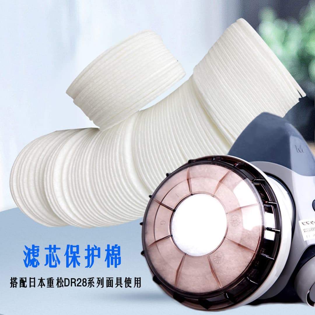 Factory Stock Tsukumo Dust Protection Filter Cotton Masks, Non-woven Filter Cotton White Precision Thick Cotton