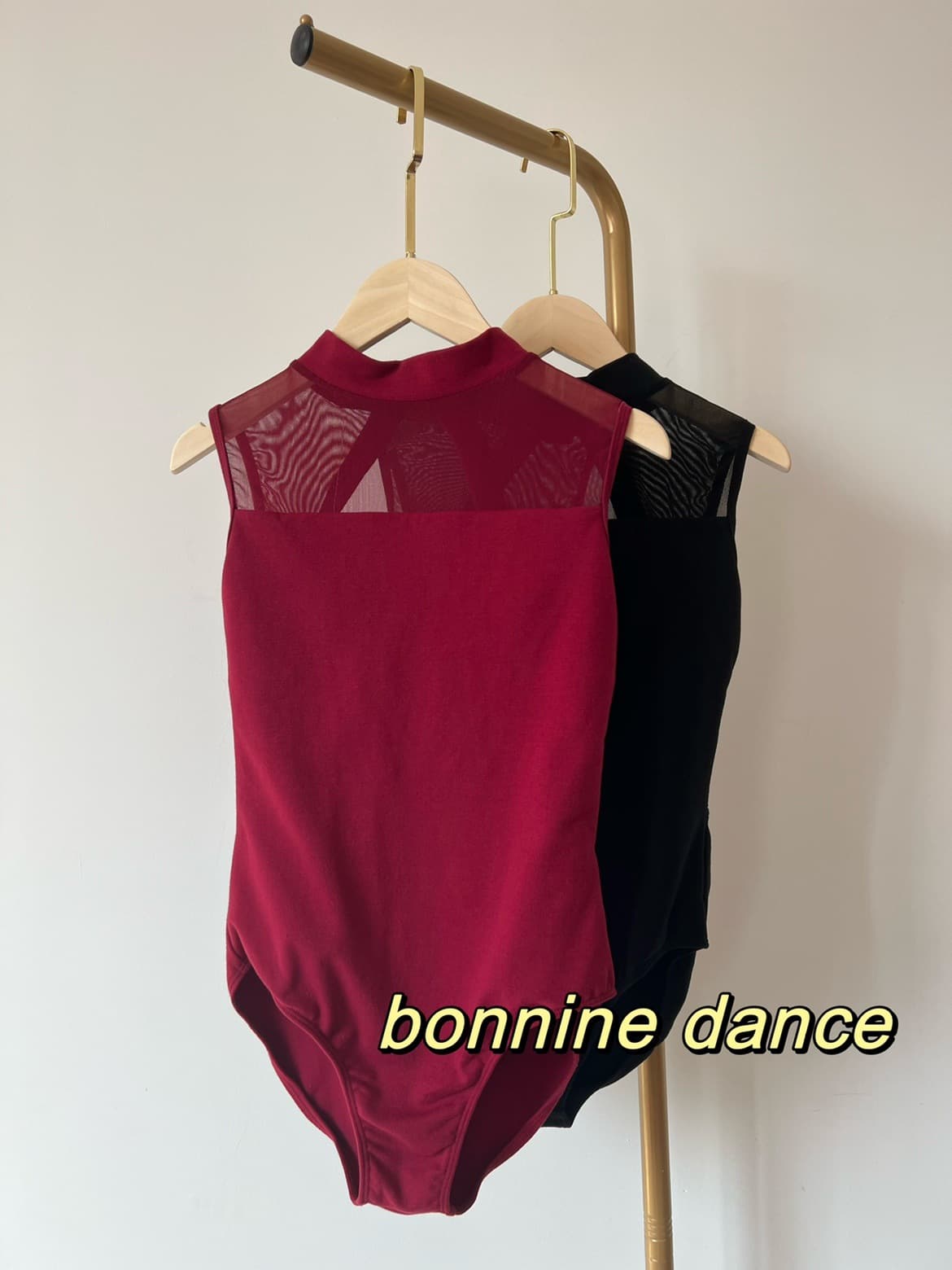 Standing Collar Ballet Dance Leotard Rhythmic Gymnastics Bodysuit for Adults Women High Neck