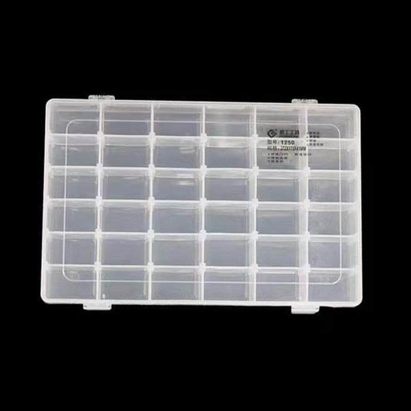 Penggong Removable Storage Box 10 Grid 15 Grid 24 Grid 36 Grid Plastic Transparent Screw Fishing Tackle Parts Storage Organizer Box