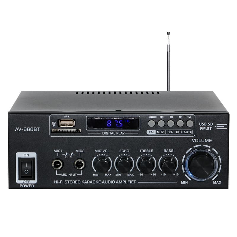 Cross-Best-Selling AV-660BT Bluetooth USB Amplifier Two-Channel Amplifier Factory Direct
