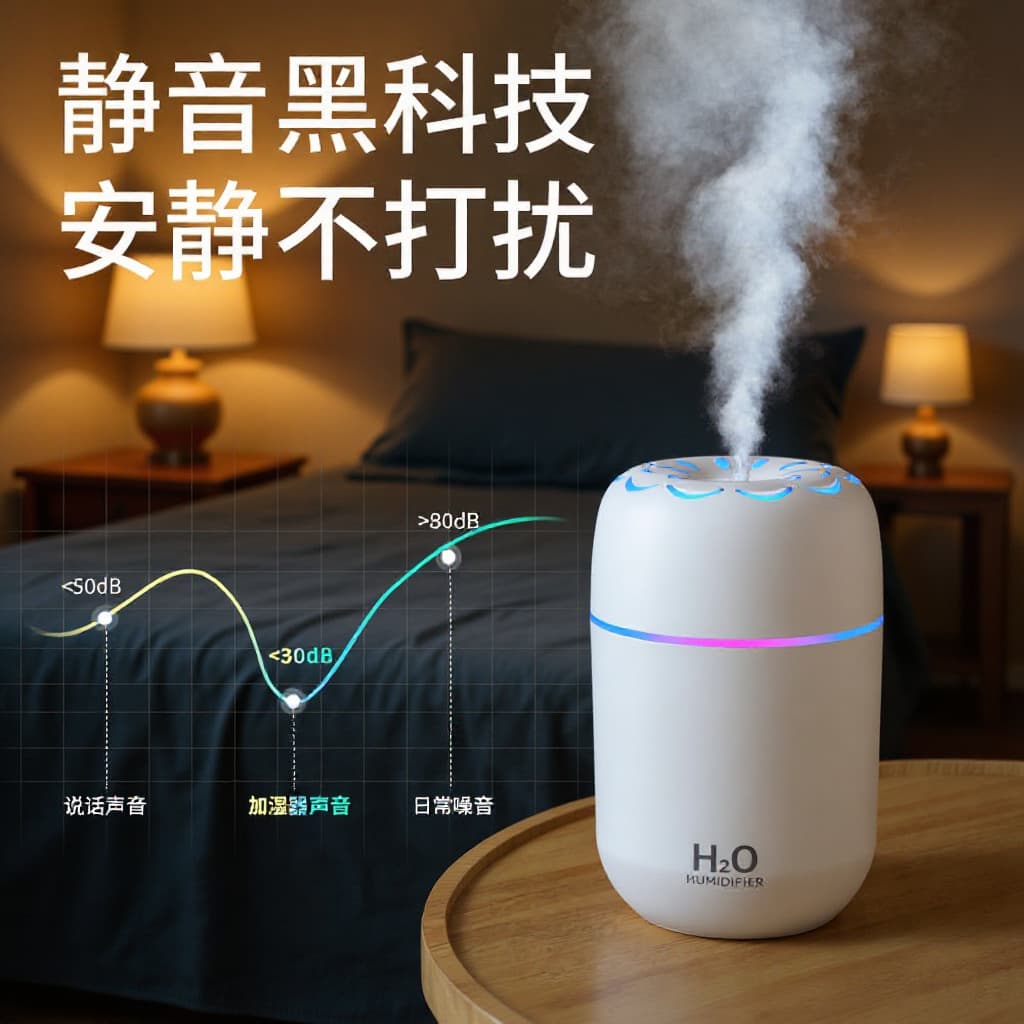 New cross-border colorful humidifier marquee car humidifier bedroom desktop colorful home silent fog plus