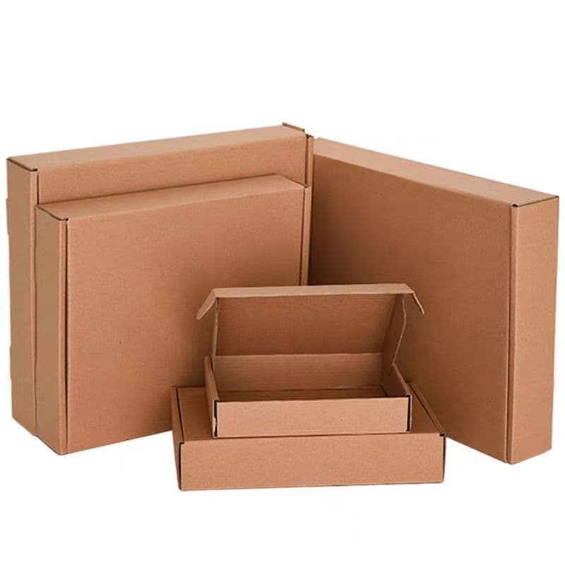 Wholesale Airplane Boxes for Express Logistics Shipping, Rectangular Flat Paper Garment Boxes, Kraft Packaging Boxes