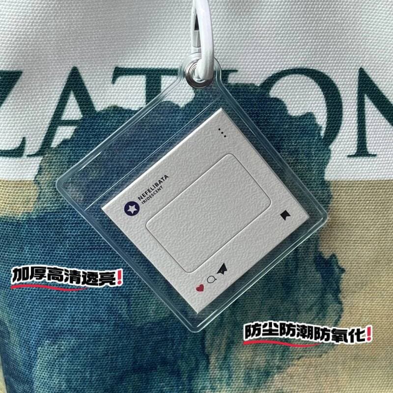 Instant Film Reversal Film Protective Case Custom Light and Shadow Photo Protector with LOGO Transparent PVC Card Holder for Fan Merch