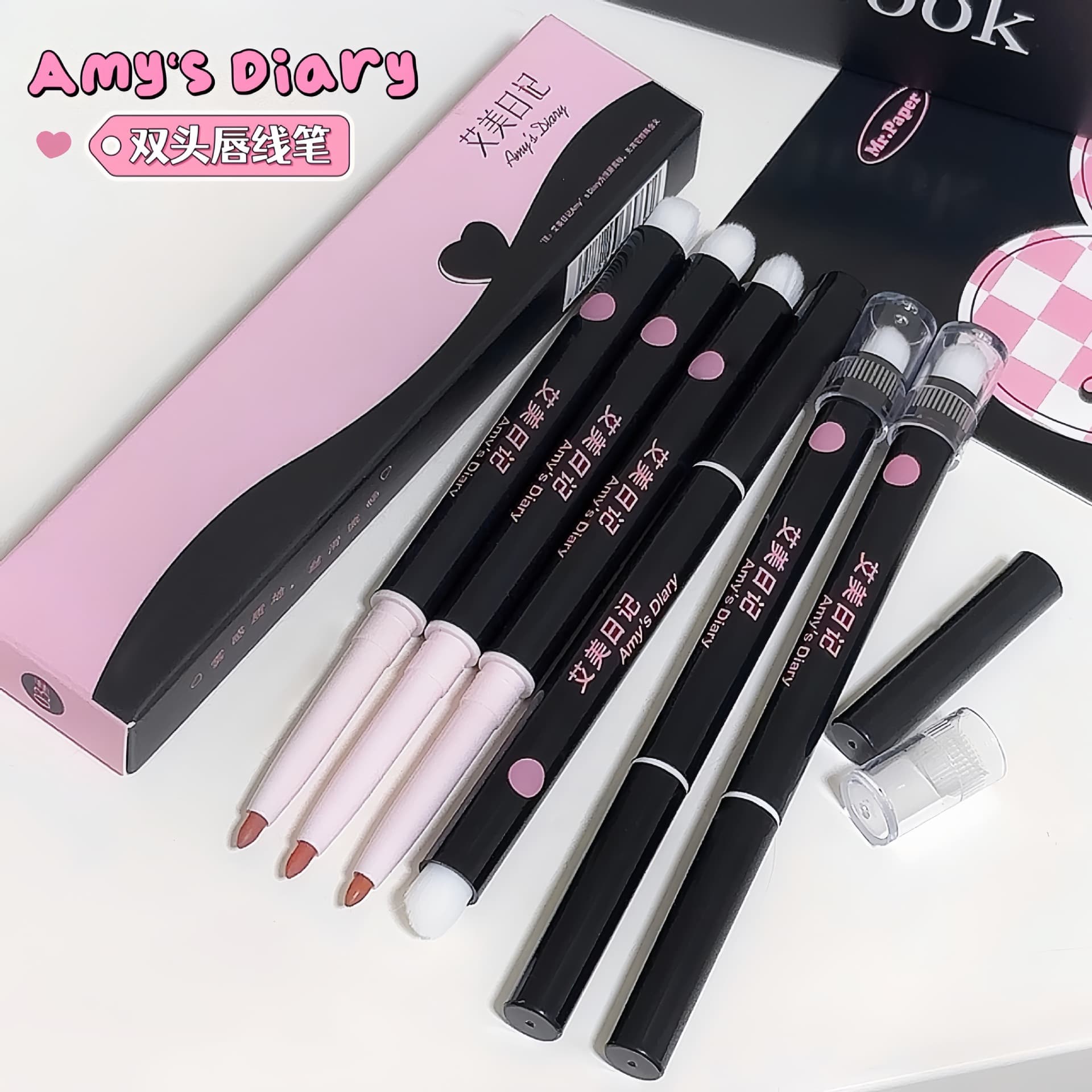 Amy's Diary Lip Liner Nude Long-Lasting Matte Lip Liner Youthful 3D Full Lips
