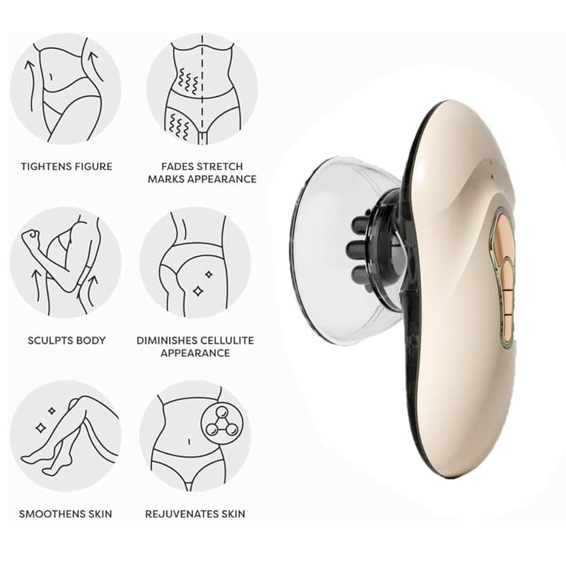 Cross-border new negative pressure liposuction device, body shaping massage, fat burning beauty device, slimming belly and legs, body contouring, fat reduction import device