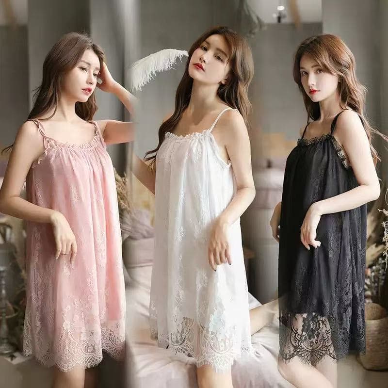 Sexy Camisole Nightdress for Women, Summer Sweet and Spicy Lingerie, Private Room Manufacturer, Foreign Trade Dropshipping, Lace Camisole Nightdress, Plus Size