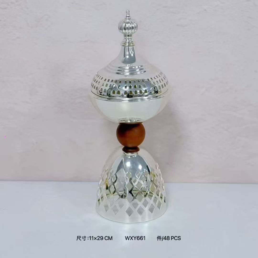 New Metal Hollow Saudi Arabian Style Incense Burner Desktop Ornament
