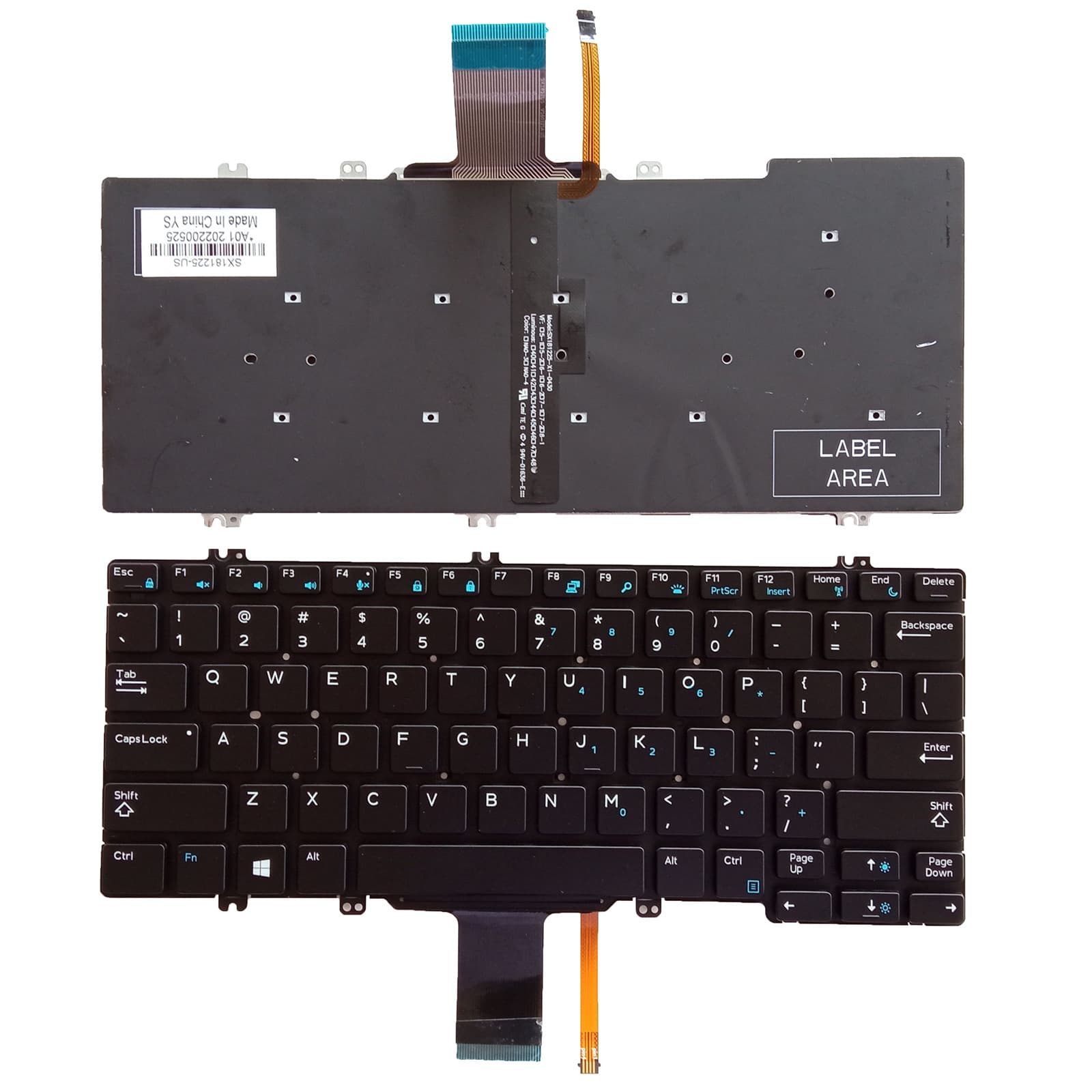 Backlit Keyboard for Dell E5280 5280 5288 5289 7280 7290 7380 Laptop