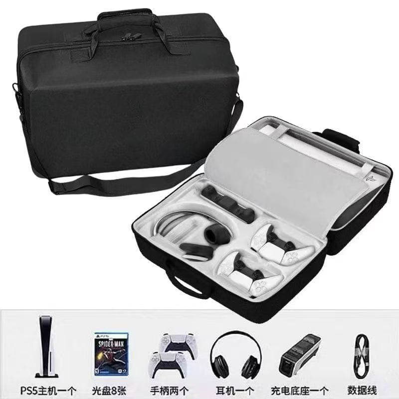 Sony PS5 Carrying Case 5-in-1 Multi-Purpose Storage Box Portable Travel PS5 Console Organizer
