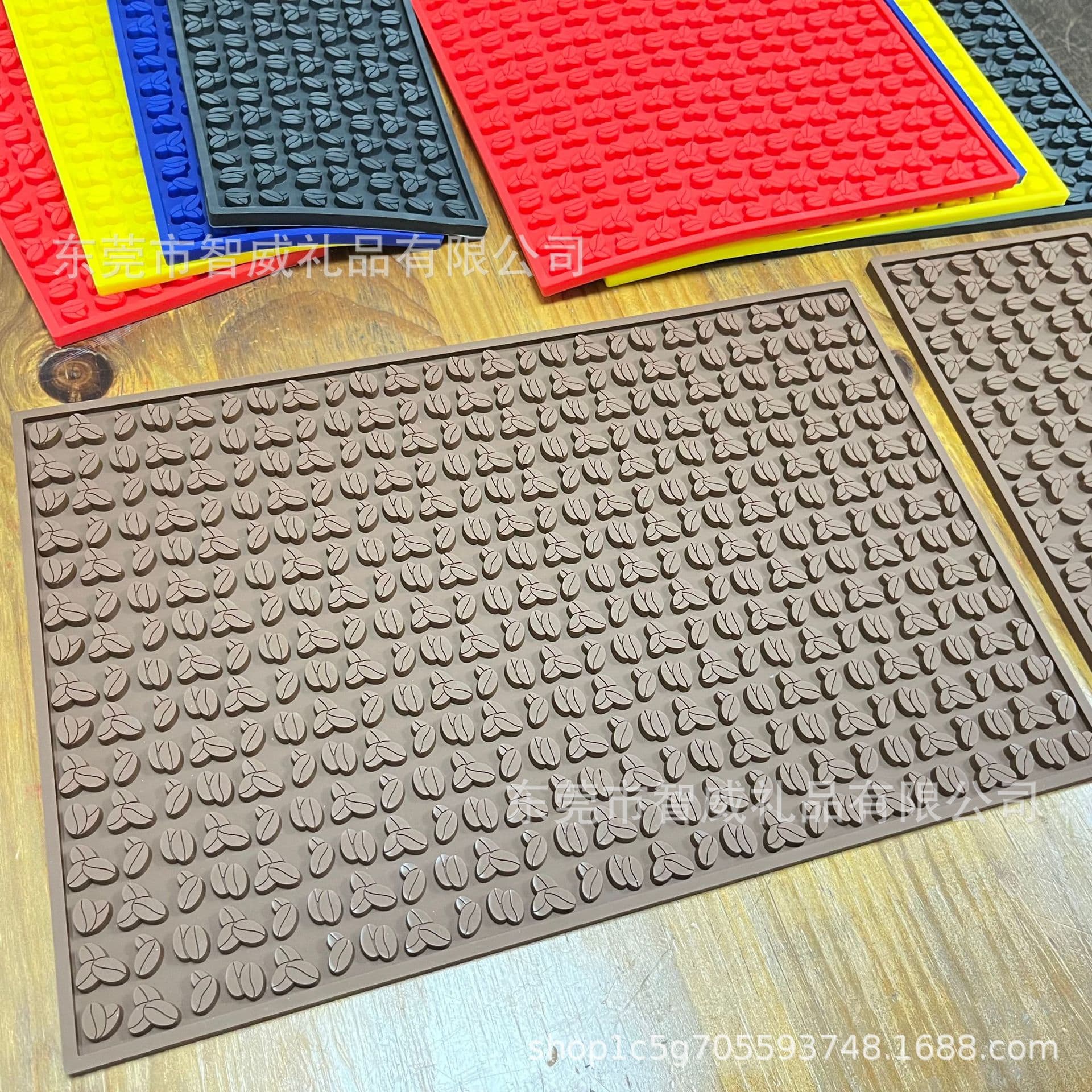 Spot new coffee mat coffee bean bar mat non-slip insulation drain mat bar mat coffee shop tool bar mat