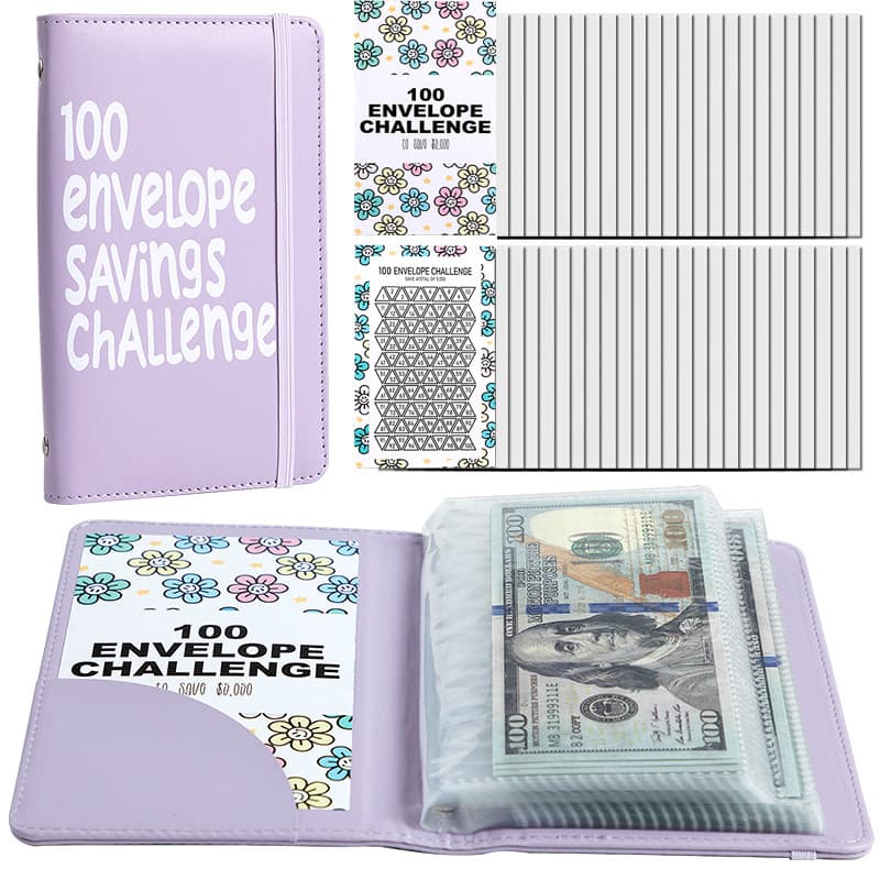 Cross-border 100 Days Money Saving Envelope Budget Storage Book Amazon