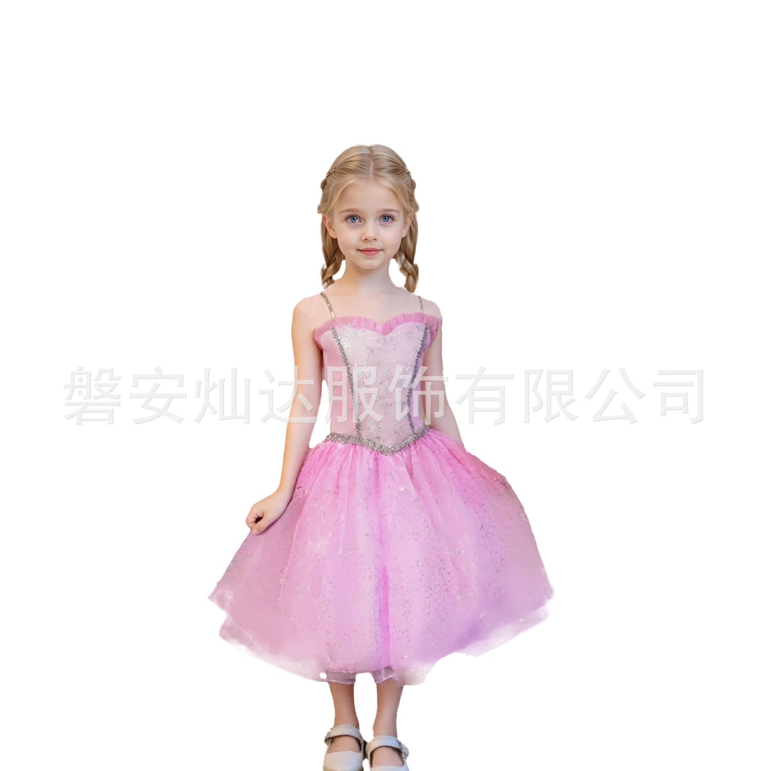 Cross-border Girls Dress Princess Dress for 4-12Y Girls Sweet Princess Dress