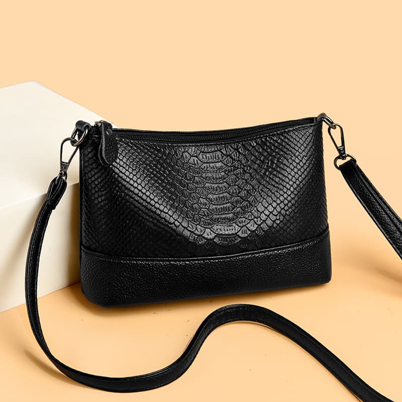 2025 New Genuine Leather Small Square Bag, Top Layer Cowhide, Suitable for Middle-Aged Mothers, Versatile Shoulder Bag, Crossbody Bag
